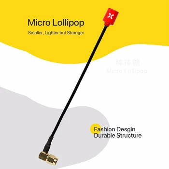 Foxeer Micro Lollipop 150mm 5.8G 2.5dBi Omni Angle SMA RHCP Antenna for RC FPV Racing Freestyle Goggles Fatshark EV200D 1