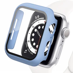 Premium Tempered Glass Screen Protector and Protective Case for Series 4654 SE 44MM (Ice Blue 7)