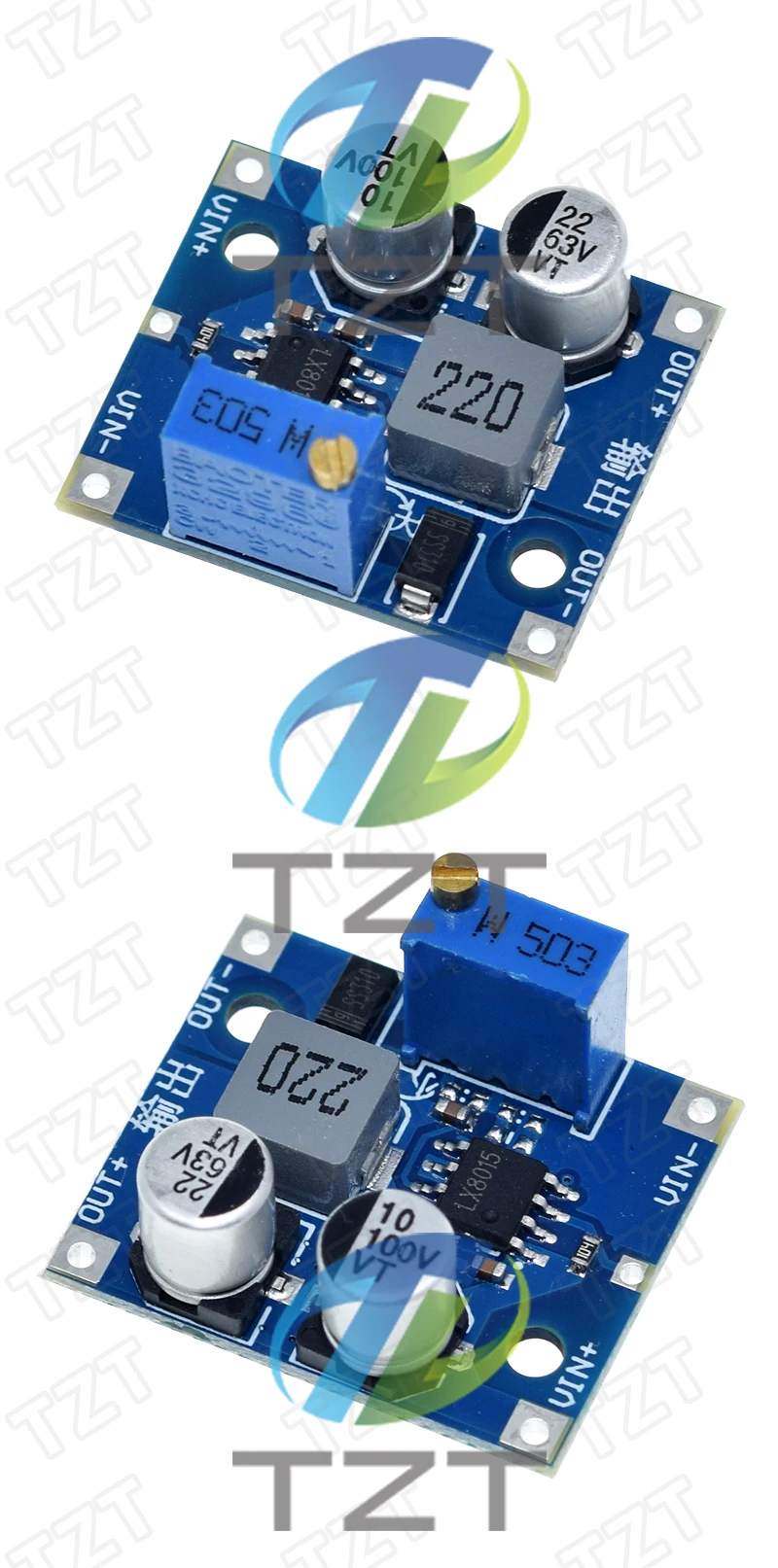 LX8015 DC-DC Einstellbare Schritt-down Power Module Eingang 5-80V Zu 1-62V 1,5 EIN power Converter Über XL7015 Für Solar Energie Schaltung – Detail 5
