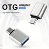 LED USB 3.0 To Type C Adapter OTG To USB C USB-A To Micro USB Type-C Female Connector For Samsung Xiaomi POCO Adapters 2