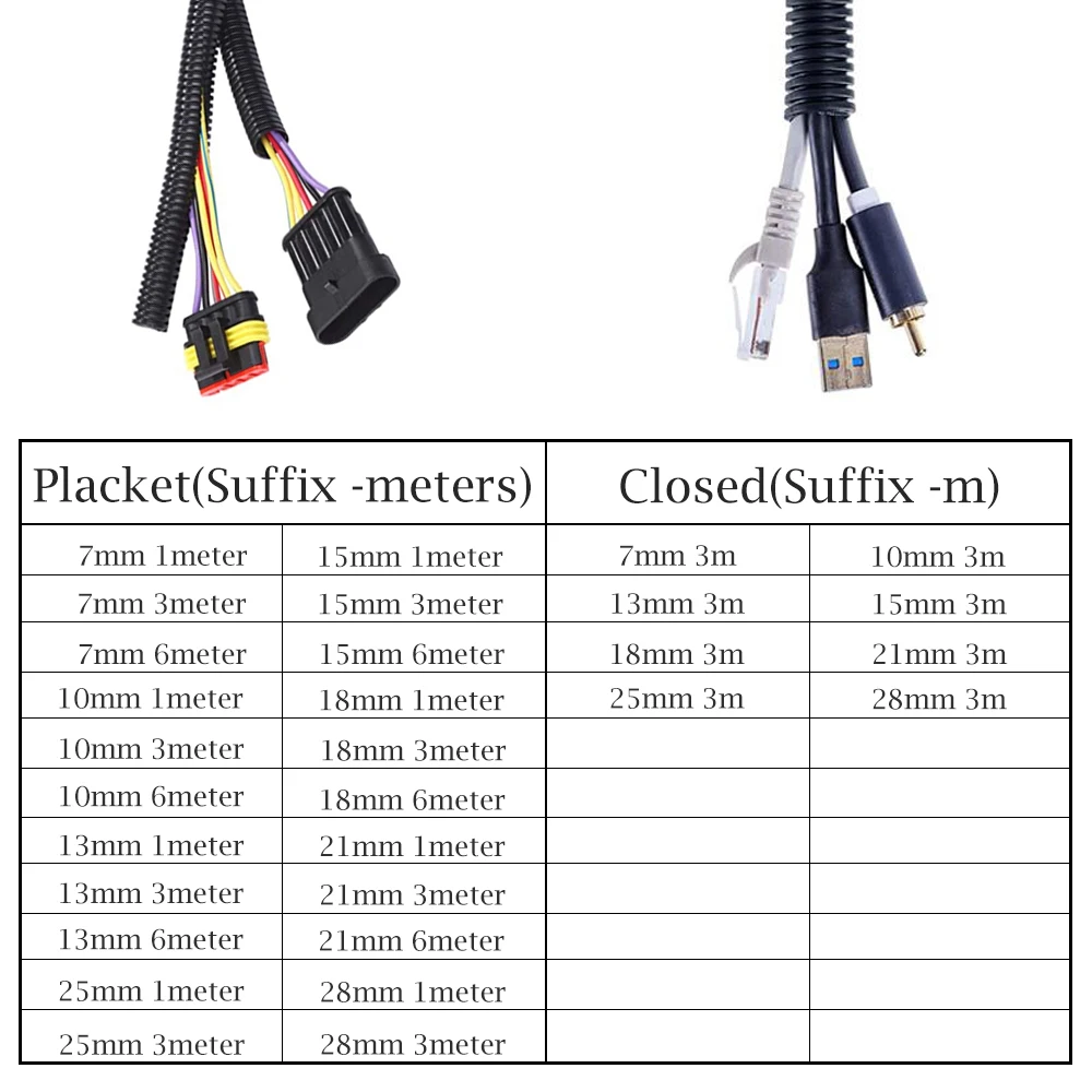 Corrugated Pipe Car Cable Heat Resistant Insulation Tube for Electrical Wire Protection