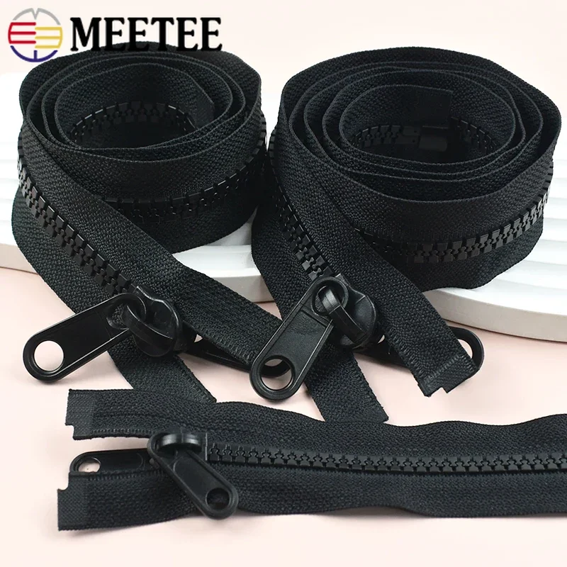 Meetee5#8#10#Double-sidedPullResinZipper60-300cmClosureZippersTentJacketReplaceZipRepairKitDIYSewingAccessories-AliExpress
