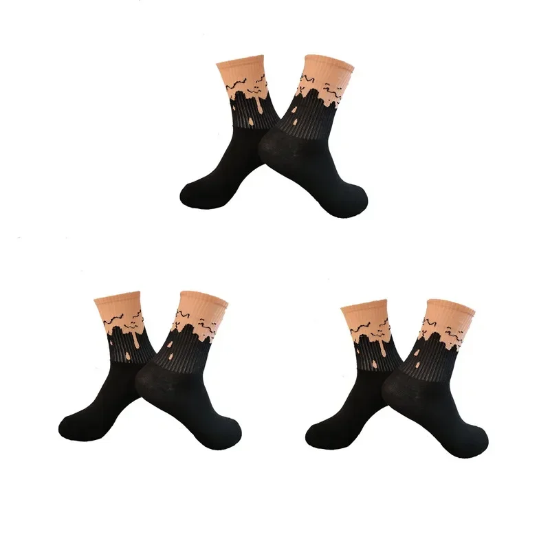 Men's Sports Street Style Hip Hop Crew Socks - 3 Pairs