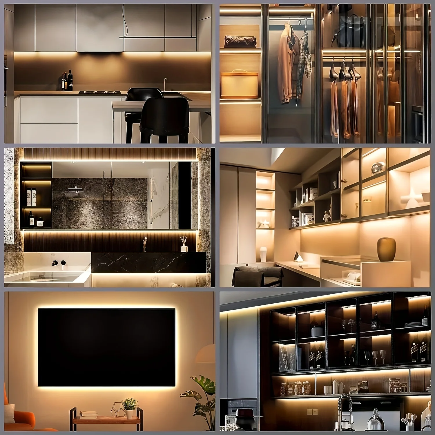 USB Motion Sensor LED Strip Lights for Home Decor