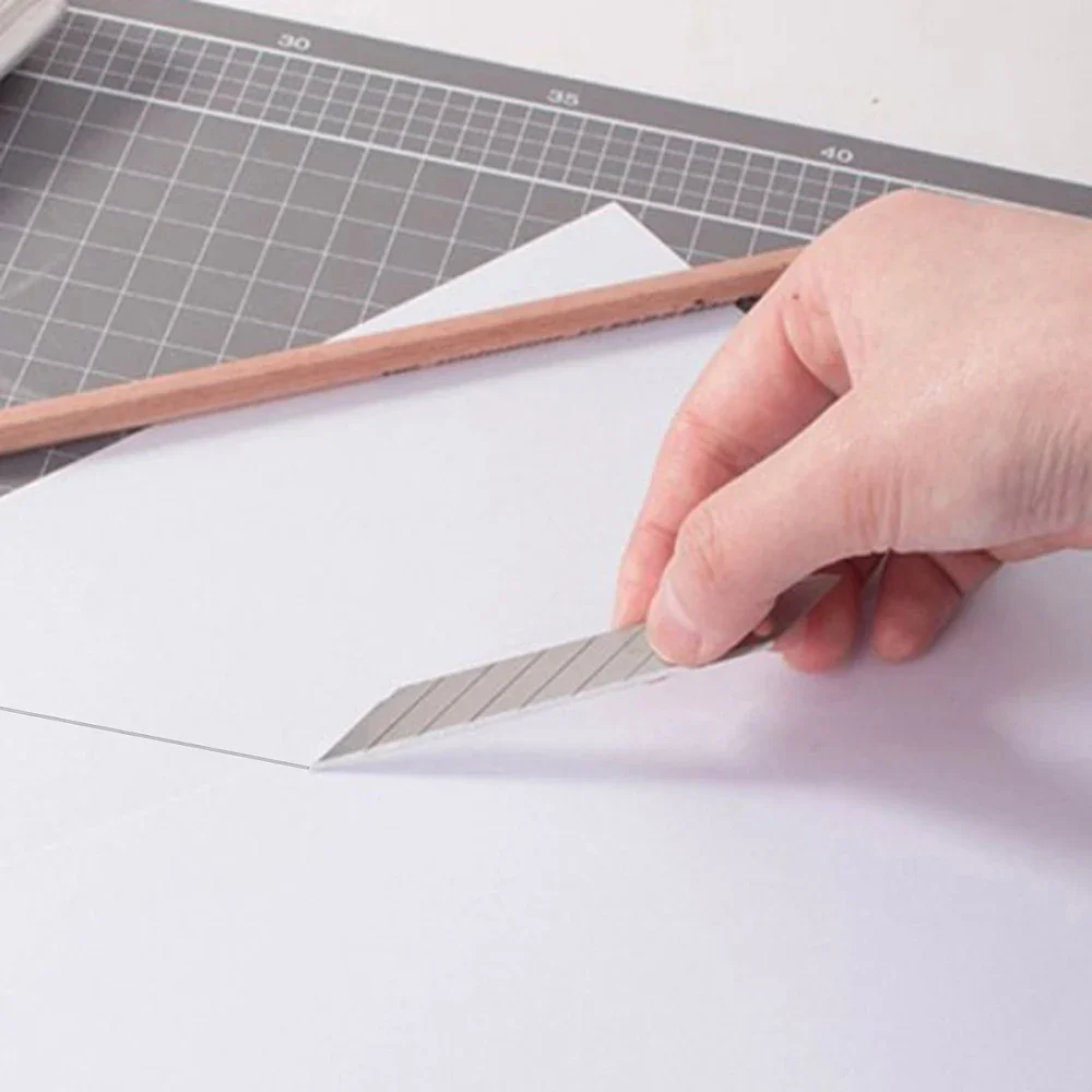 CNGZSY 사무실용 다용도 나이프, 그래픽 사인 제작용 예비 날, 비닐 아트 커터, 자동차 랩 도구, E02 + 3E03, 1 개, 30 개