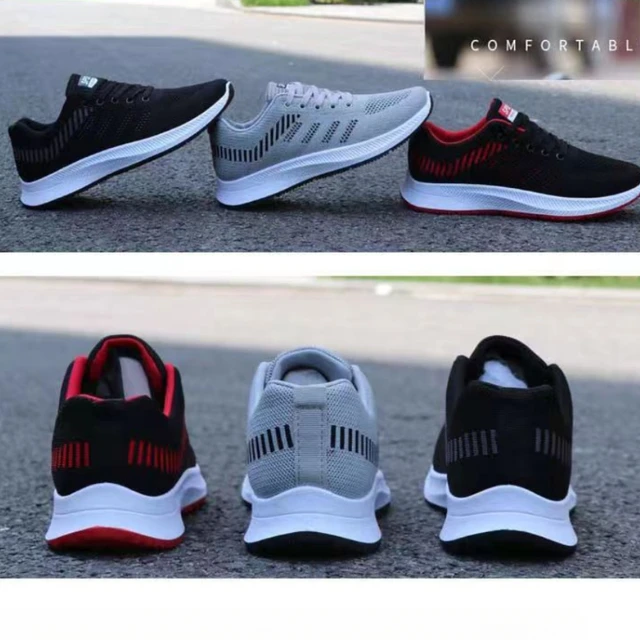 2025 Summer Unisex Mesh Casual Sneakers Outdoor Breathable Light Lace Up Casual Shoes for Men Flat Walking Training Sports Shoes 6