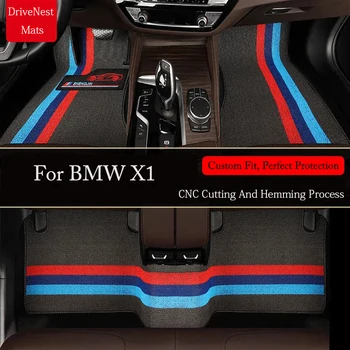 Tappetini per auto automobilistici personalizzati per BMW X1 F48 2016 2017 2018 2019 2020 Auto di lusso in pelle uomo donna tappetini per auto copertura completa