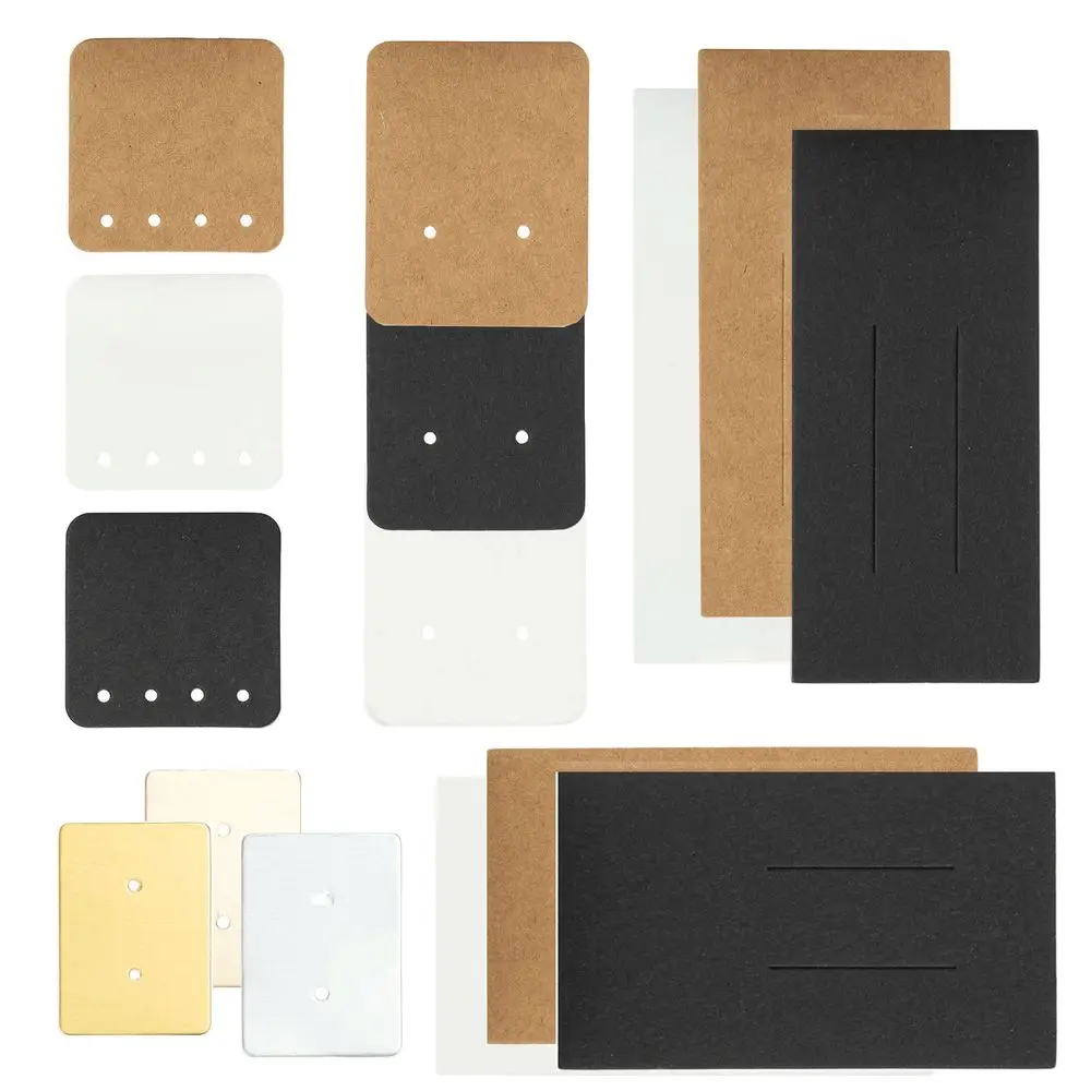 50-teiliges weißes Ohrstecker, Creolen, Brosche, Haarschmuck, Karten, Display, Verpackung, Geschenk, Aufbewahrung, Ständer, Organizer, kleine Unternehmen, Großhandel
