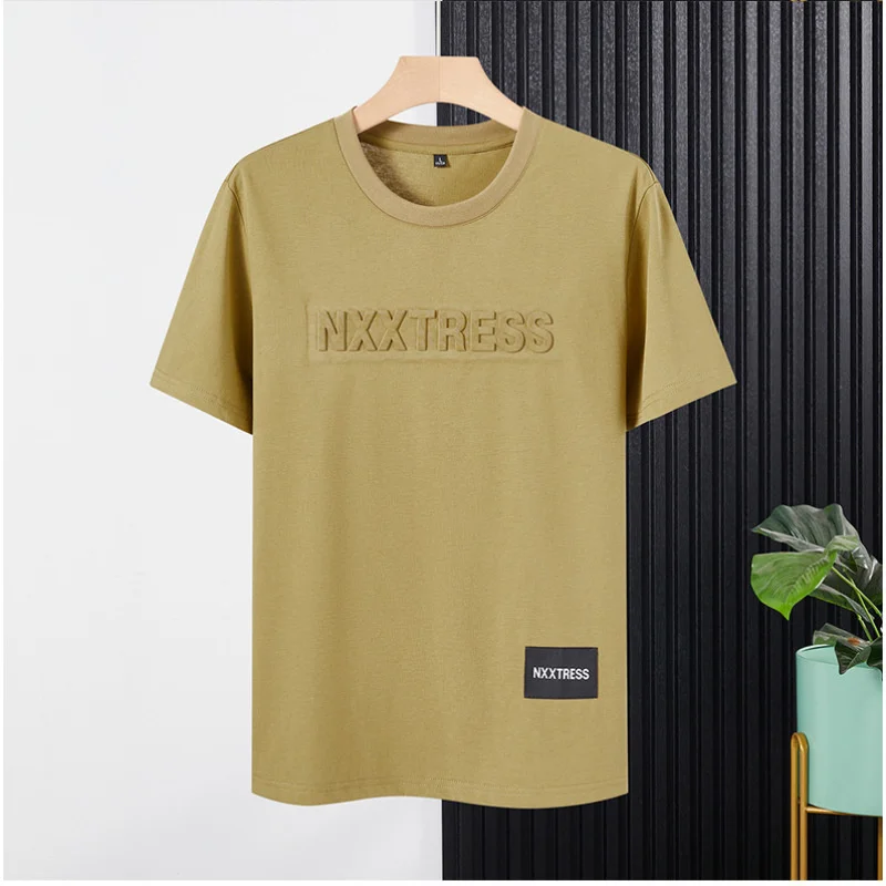 Woodpecker – T-shirt manches mi-longues pour hommes, col rond, ample et Simple, imprimé polyvalent, à la mode, haut décontracté, été_voghion.com