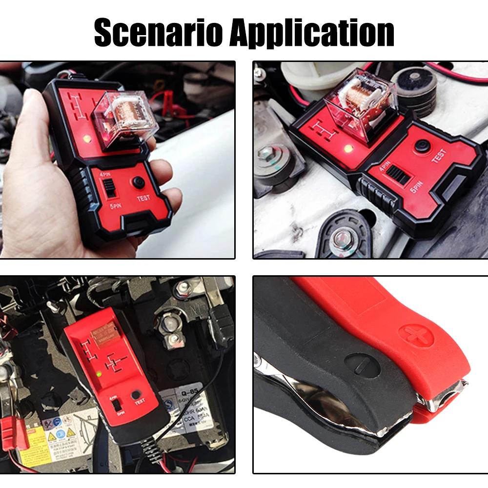 Car Relay Tester Universal 12V Car Relay Tester Electronic Automotive Relay Tester For Auto Battery Checker Alternator Analyzer Diagnostic Tool