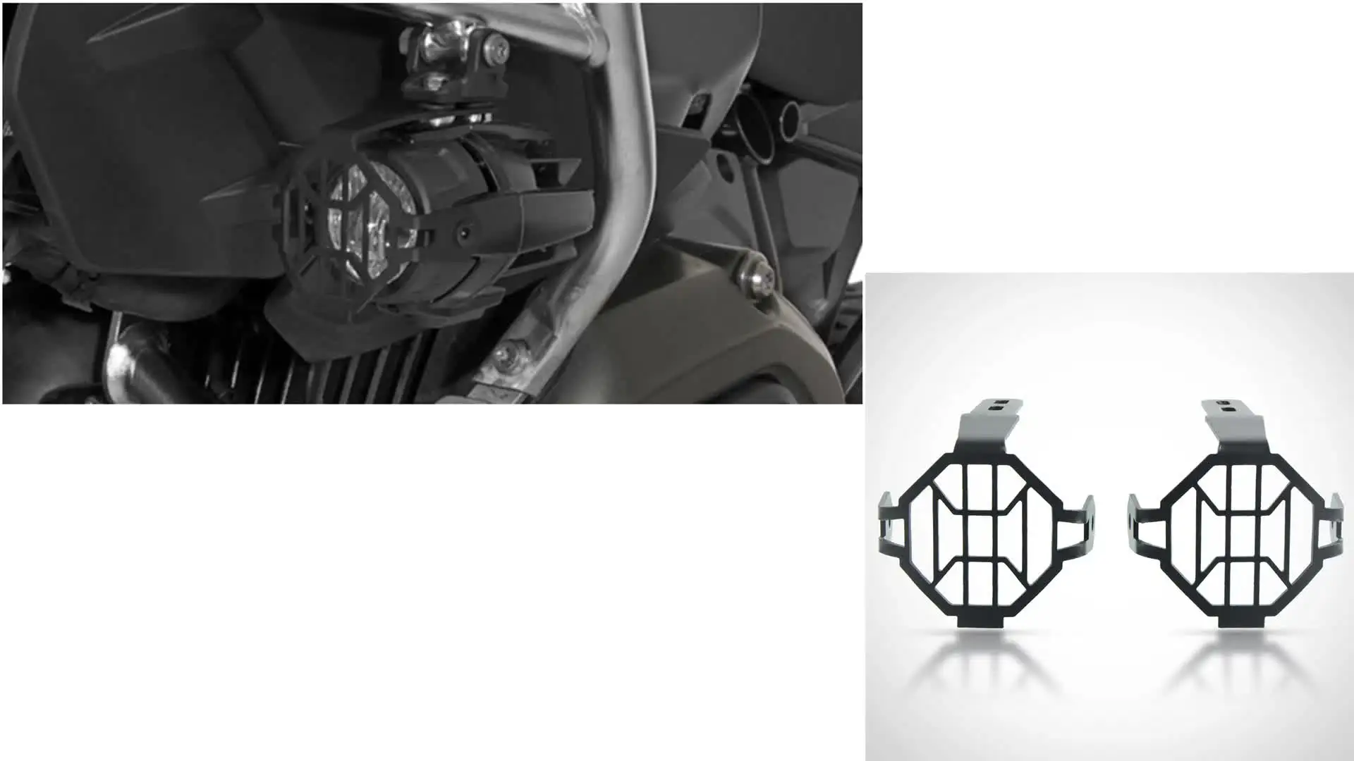 Protezione Griglia Aspirazione Moto In Alluminio Per F800GS 2013-2017 – Nera, Antispolvero