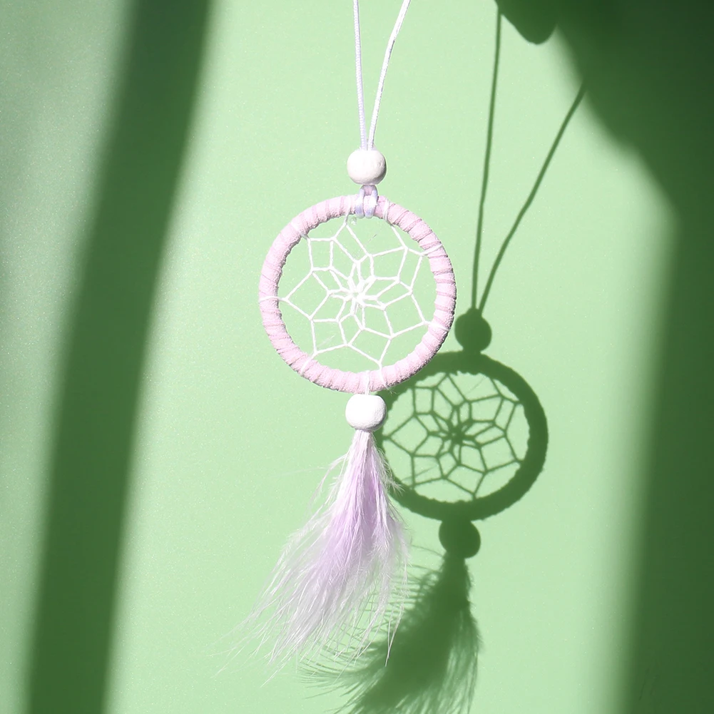 

Buddhism Mandala Lotus Flower Spacer Beads Feather Tassel Fringe Dreamcatcher Energy Car Pendant Elegant Streamer Wedding Decor
