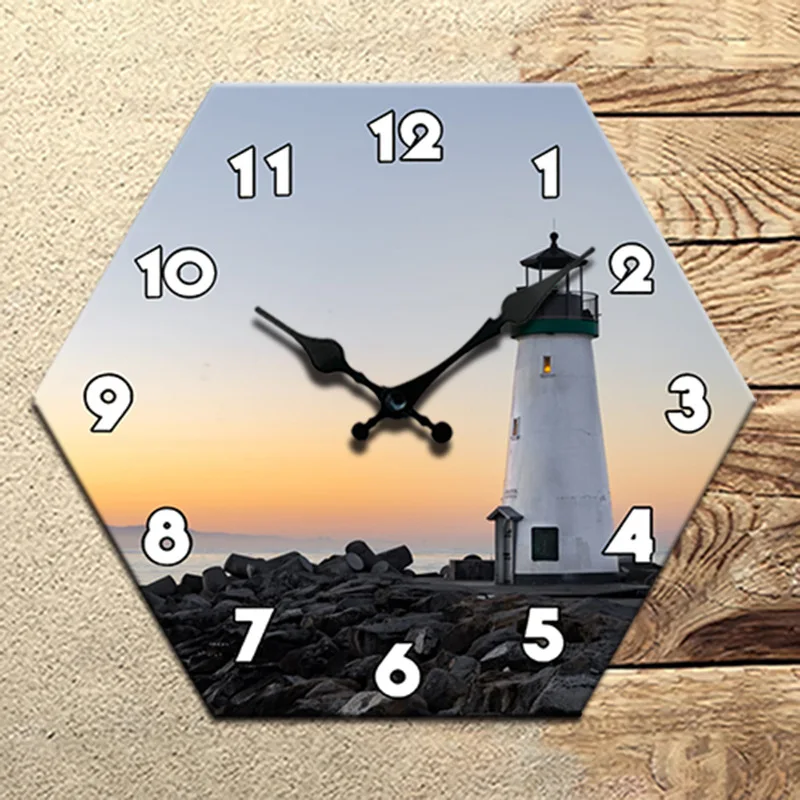 

New creative clock light luxury explosive six-sided fashion wall clock wholesale wall clock
