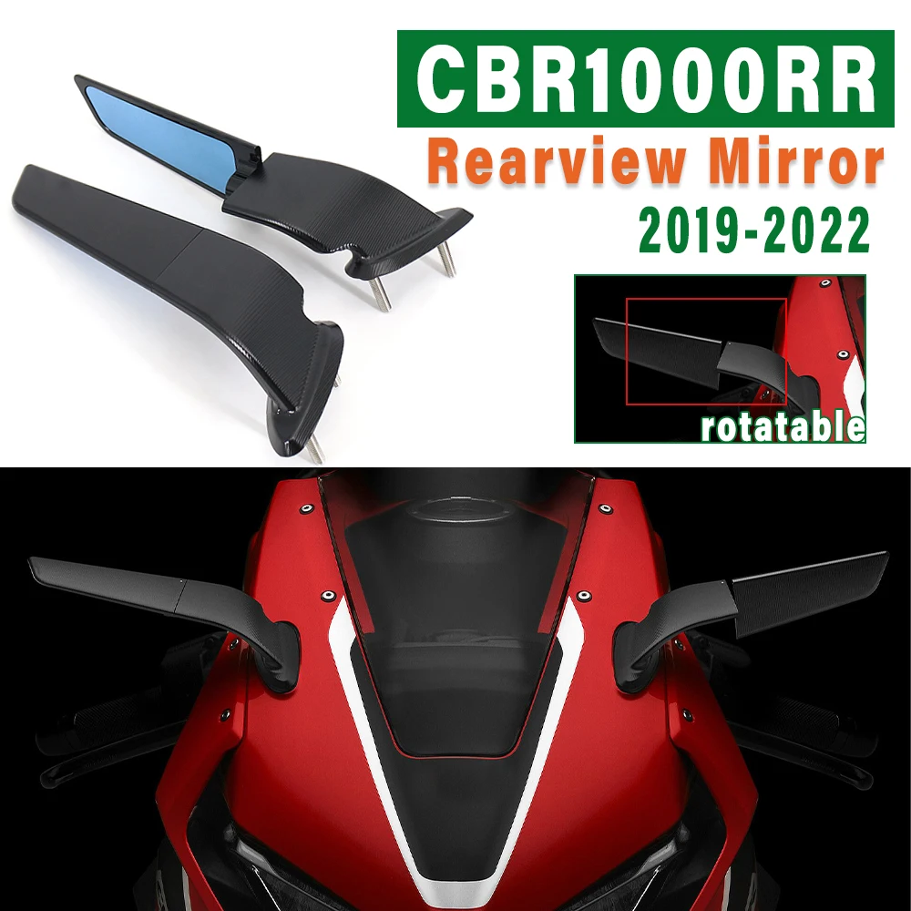 

CBR1000RR зеркала заднего вида для HONDA CBR 1000RR 2019-2022 Stealth регулируемое вращающееся боковое зеркало Winglet CBR-1000RR