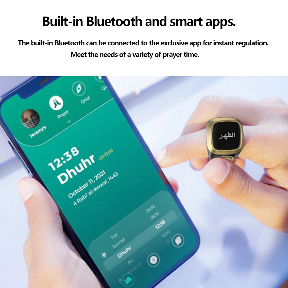 Bluetooth iQibla Zikr Smart APP Control Electronic Zikir Counter