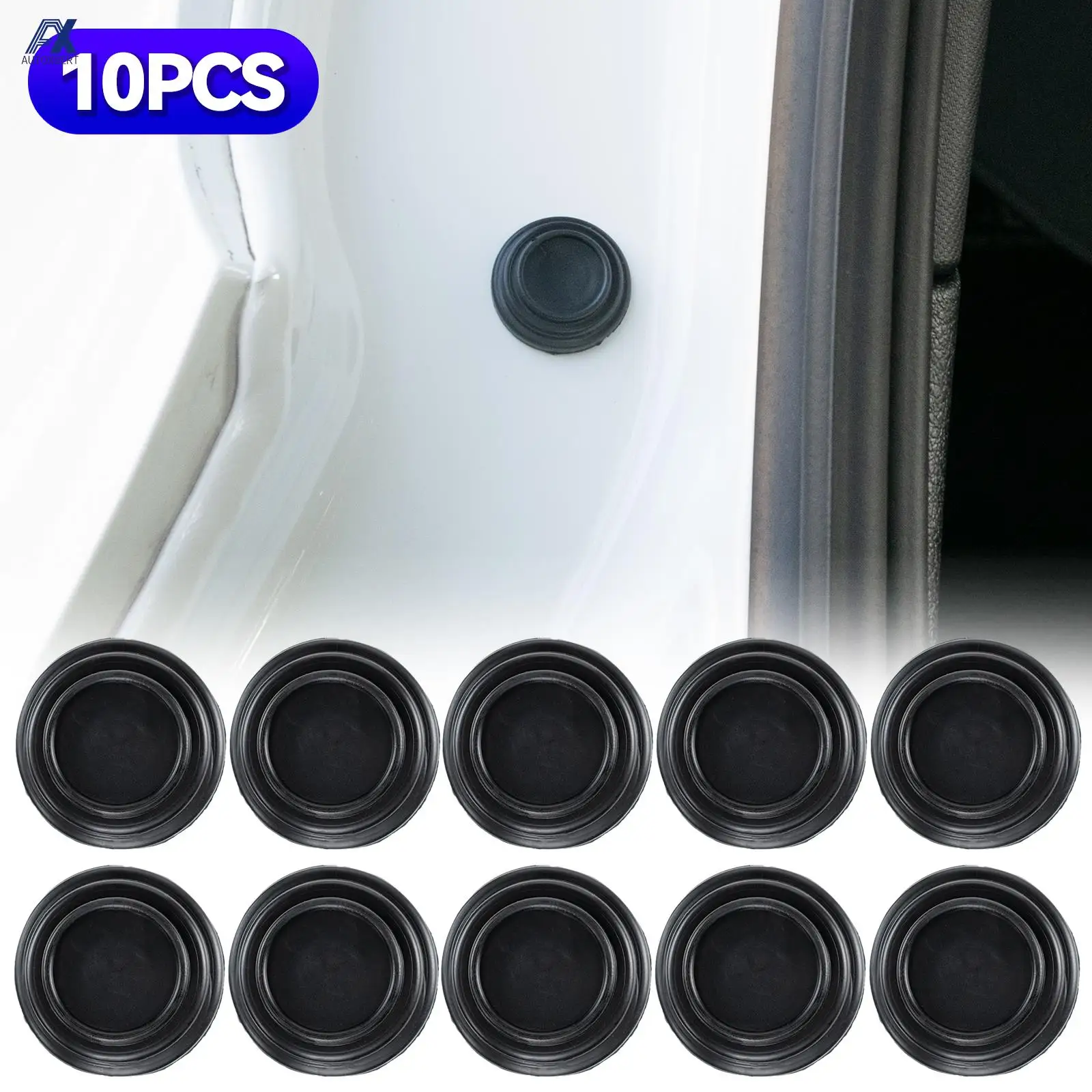 Car Door Anti-collision Silicone Pad Anti-shock Closing Door Stickers Soundproof er Gasket Auto Accessories Protection 10pcs Car Interior Accessories Car Door Protection Pad Car Door Lock Stickers