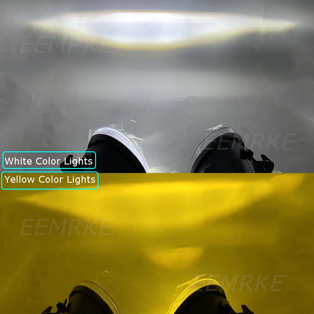 Pair Car DRL Led Fog Lights for Nissan Murano Z51 2010 2011 2012 2013 2014 Front Bumper Daytime Running Lights Angel Eyes 12V detail image 7