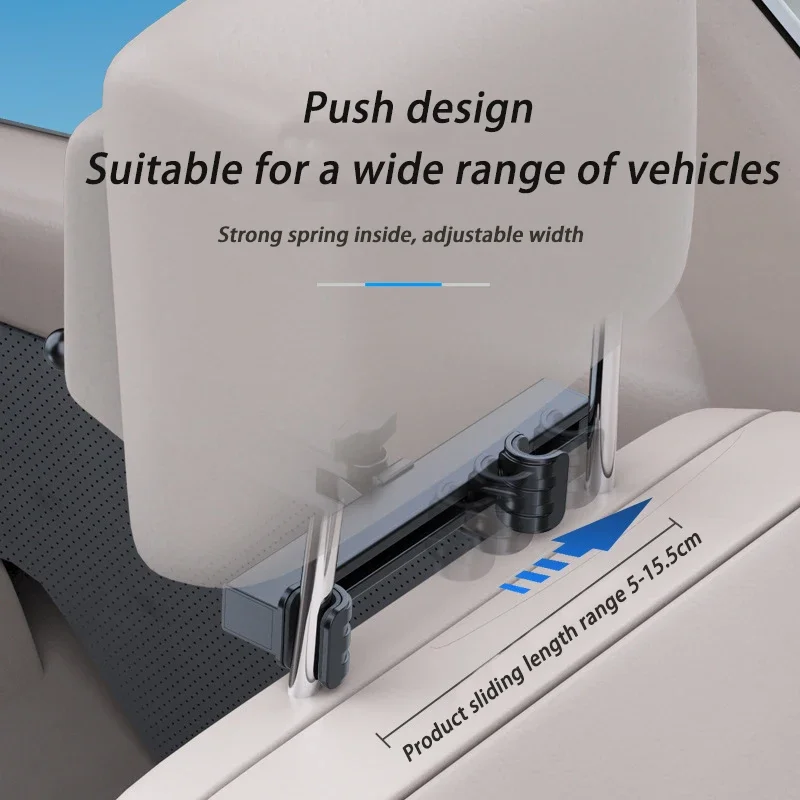 New Tablet Car Holder 360 Rotation Rear Pillow Holder Tablet Car Back Seat Bracket Phone Stand For Phone iPad Tablet 4.5-13 Inch