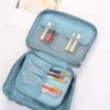1pc Extra-Large Stylish Square Cosmetic Bag - Ultimate Travel Organizer with Durable Toiletry Case & Multiple Compartments for E 1
