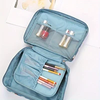 1pc Extra-Large Stylish Square Cosmetic Bag - Ultimate Travel Organizer with Durable Toiletry Case & Multiple Compartments for E 1