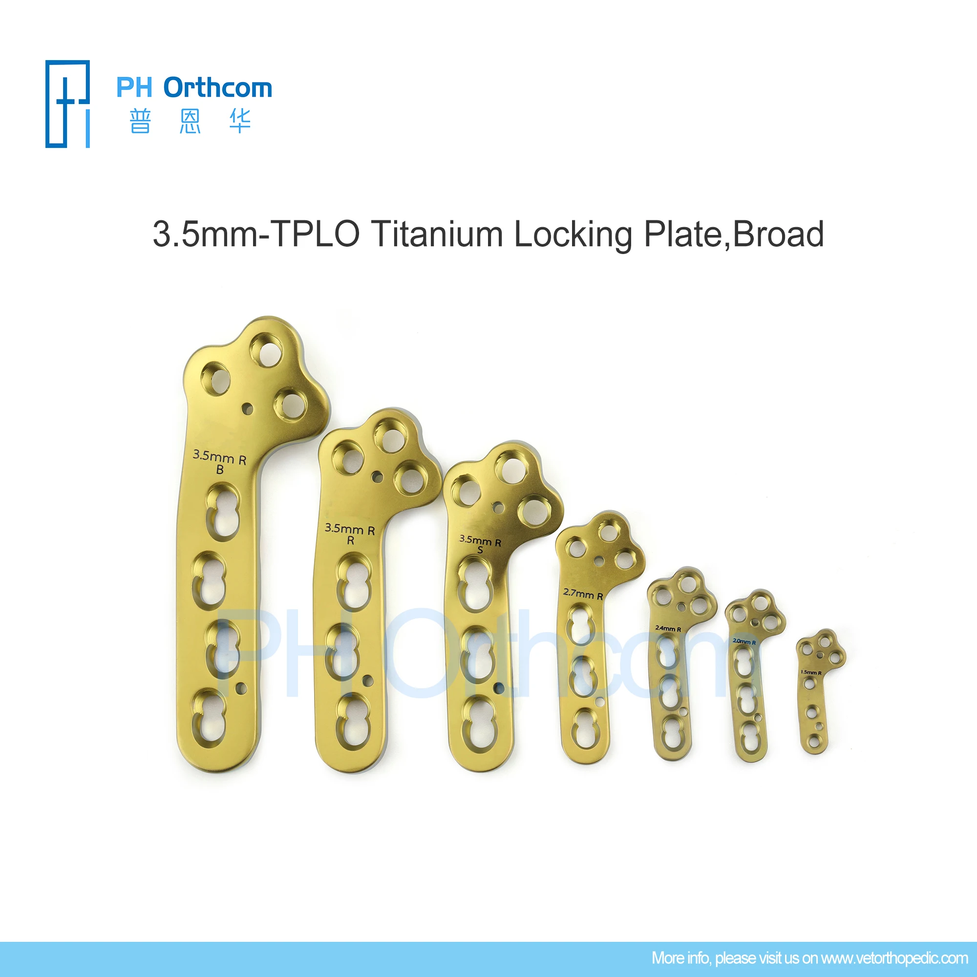 35mmTitaniumTPLOLockingImplantPlatesandScrewsVeterinaryOrthopedicSurgicalInstrument