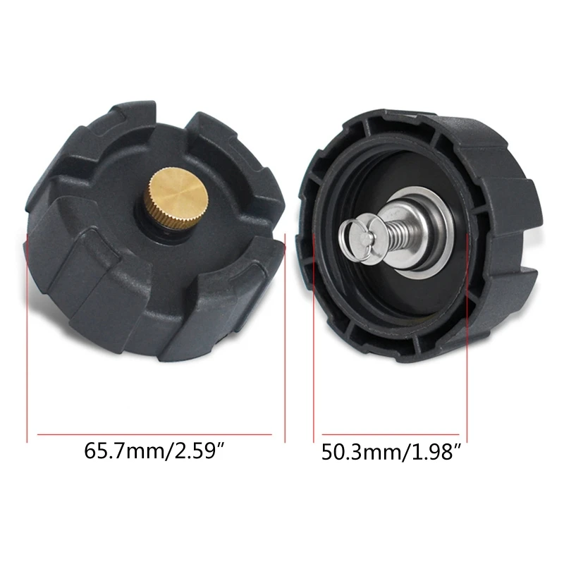 Tappo Serbatoio Gas Per Motore Fuoribordo 12L/24L – Nero, Tenuta Stagna E Antigoccia Per Barche