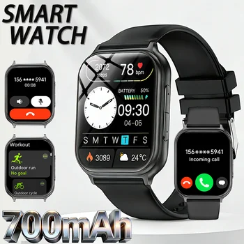 Nouvelle montre connectée sportive 2026, batterie 700 mAh, tracker d'activité, étanche IP68, fréquence cardiaque, appels Bluetooth, pour hommes et femmes