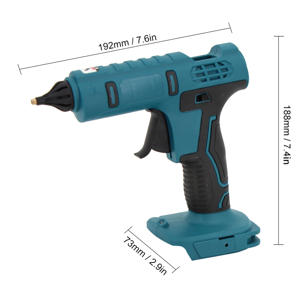 5400Mah cordless hot glue gun rechargeable lithium battery wireless repair  tool diy hot glue gun with 20/100pc glue sticks