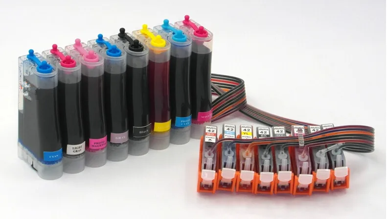 CLI 65 Ink System Compatible for Canon Pixma Pro-200 Inks CLI-65 CLI65 CLI 65 CISS Full Ink with Chip for PIXMA Pro-200 A3+