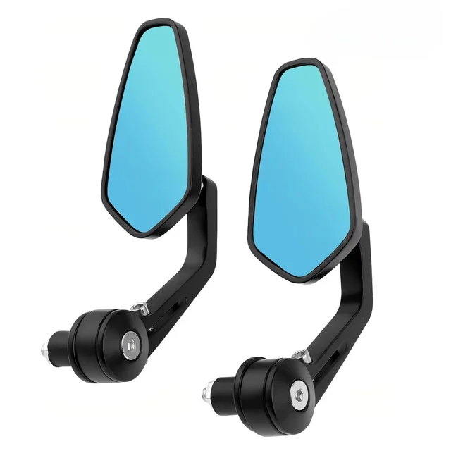 Motorcycle Mirror 7/8" Handlebar End Rearview Mirror Universal Side View Mirror Motorcycle Christmas Decoration Rearview Mirror