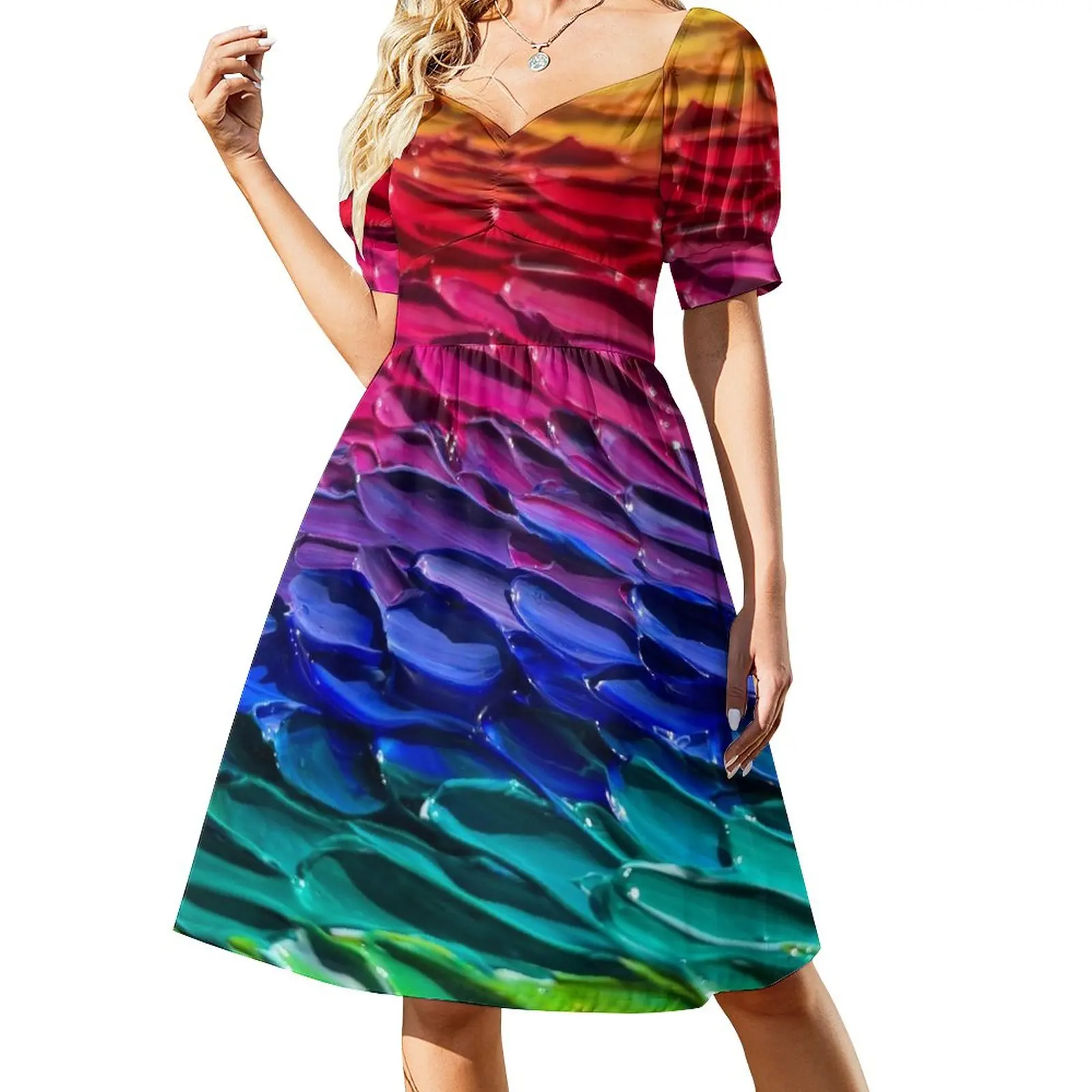 Waves of Color Sleeveless Dress summer dress woman 2023 trendy summer dress women 2023