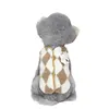 1pc Pet Dog Clothes Soft Warm Fleece Dogs Jumpsuits Plaid Pet Clothing for Small Dogs Puppy Cats Costume Coats 6