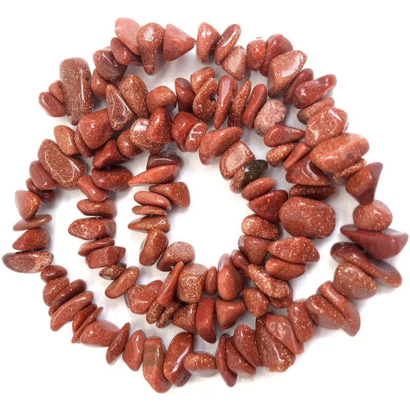 Natural Stone Beads for Jewelry Making - Irregular Crystal Quartz Gravel Beads, 16-Inch Strand