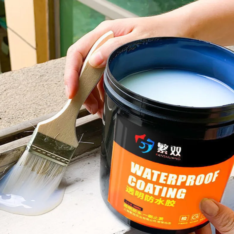 Transparent waterproof glue With Brush Transparent Glue Wall leakproof