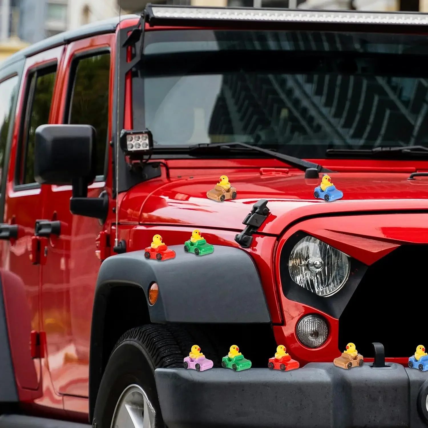 10/20/50pcs Mini Resin Ducks in Car Figurines, Cute Fairy Animals Miniatures, Micro Landscape DIY Craft Home Decoration Supplies 5