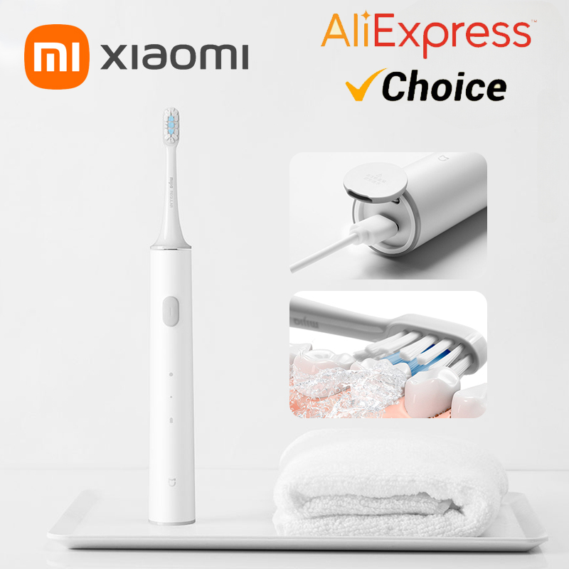 2023 XIAOMI MIJIA T300 Electric Toothbrush Smart Sonic Brush Ultrasonic Whitening Teeth Vibrator Wireless Oral Hygiene Cleaner