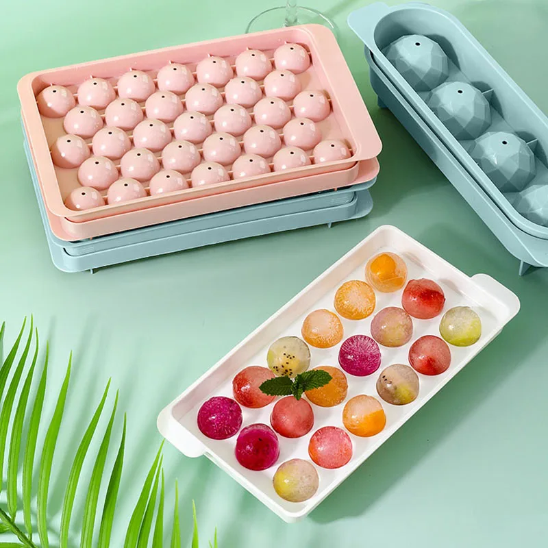 1PC Plastic Ice Cube Maker Form For Ice Candy Cake Pudding Chocolate Molds Easy-Release Square Shape Cube Trays Molds