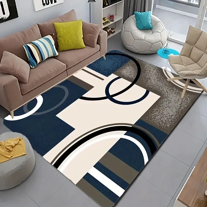 Geometric Circle Carpet for Living Room Decor Sofa Table Large Area Rug Bedroom Non-slip Floor Mat Hallway Balcony Mat Alfombra 4