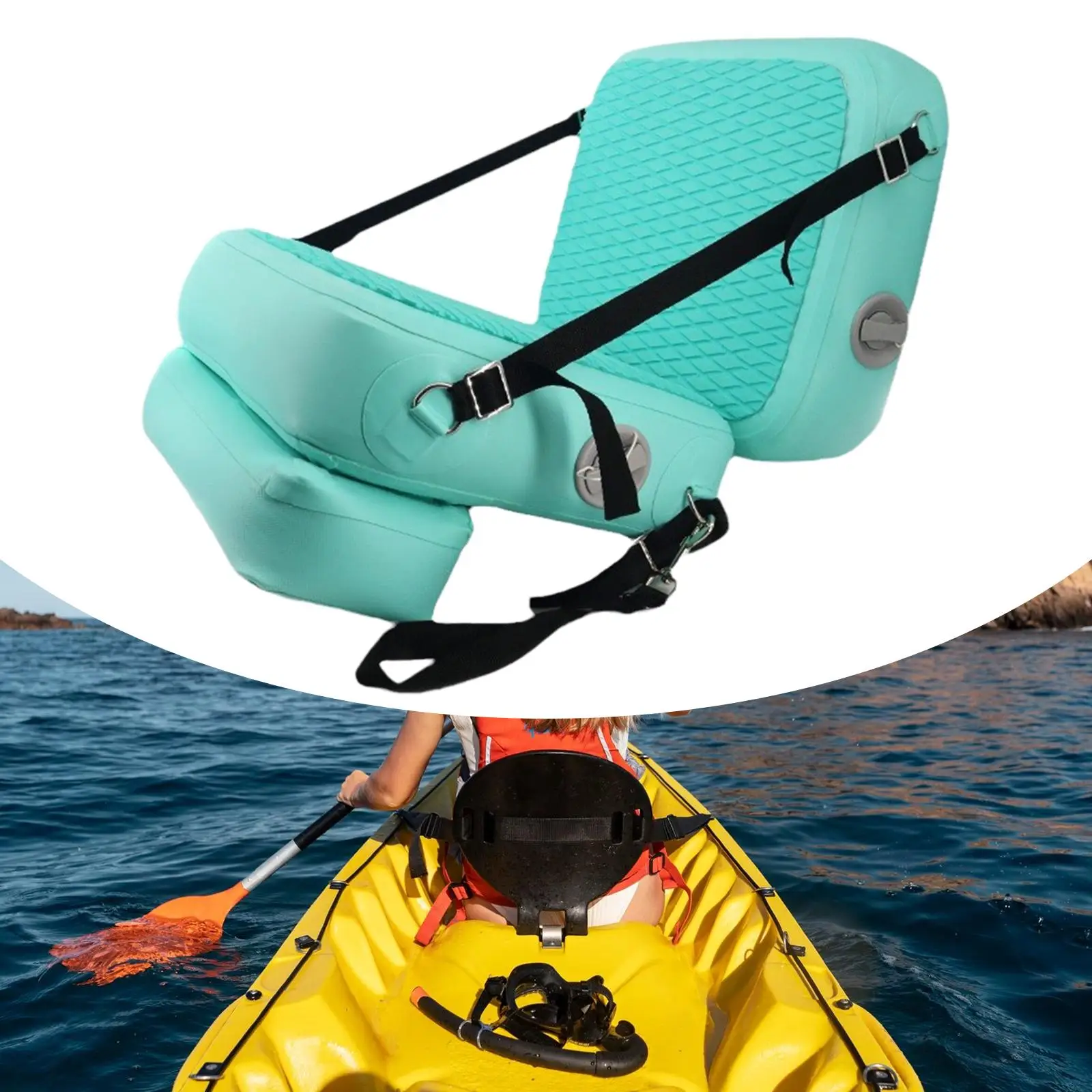 Inflatable Kayak Boat Seat Air Cushion for Fishing Boat Kayak Drifting