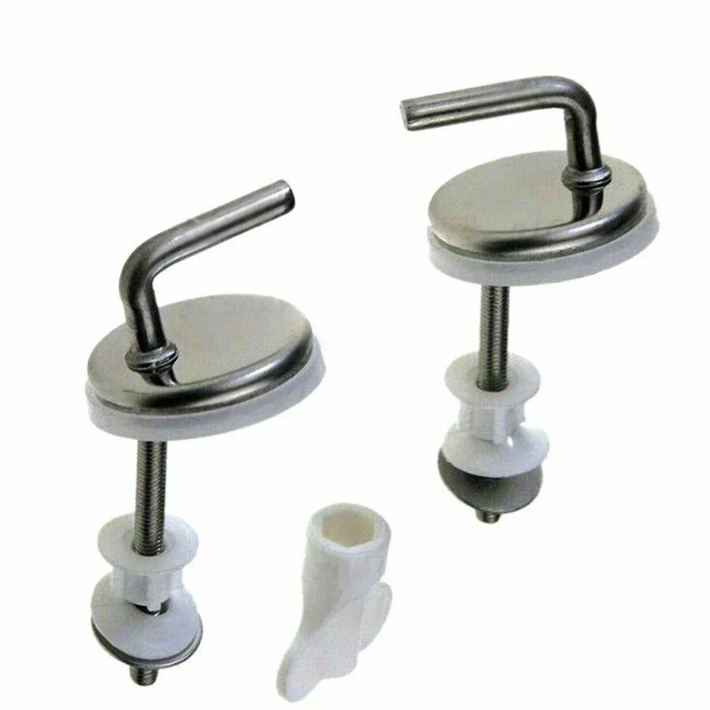 Toilet Seat Hinge Fitting Replacement Universal Stainless Steel Mounting Screw Toilet Seat Cover Hinges Toilets Fittings