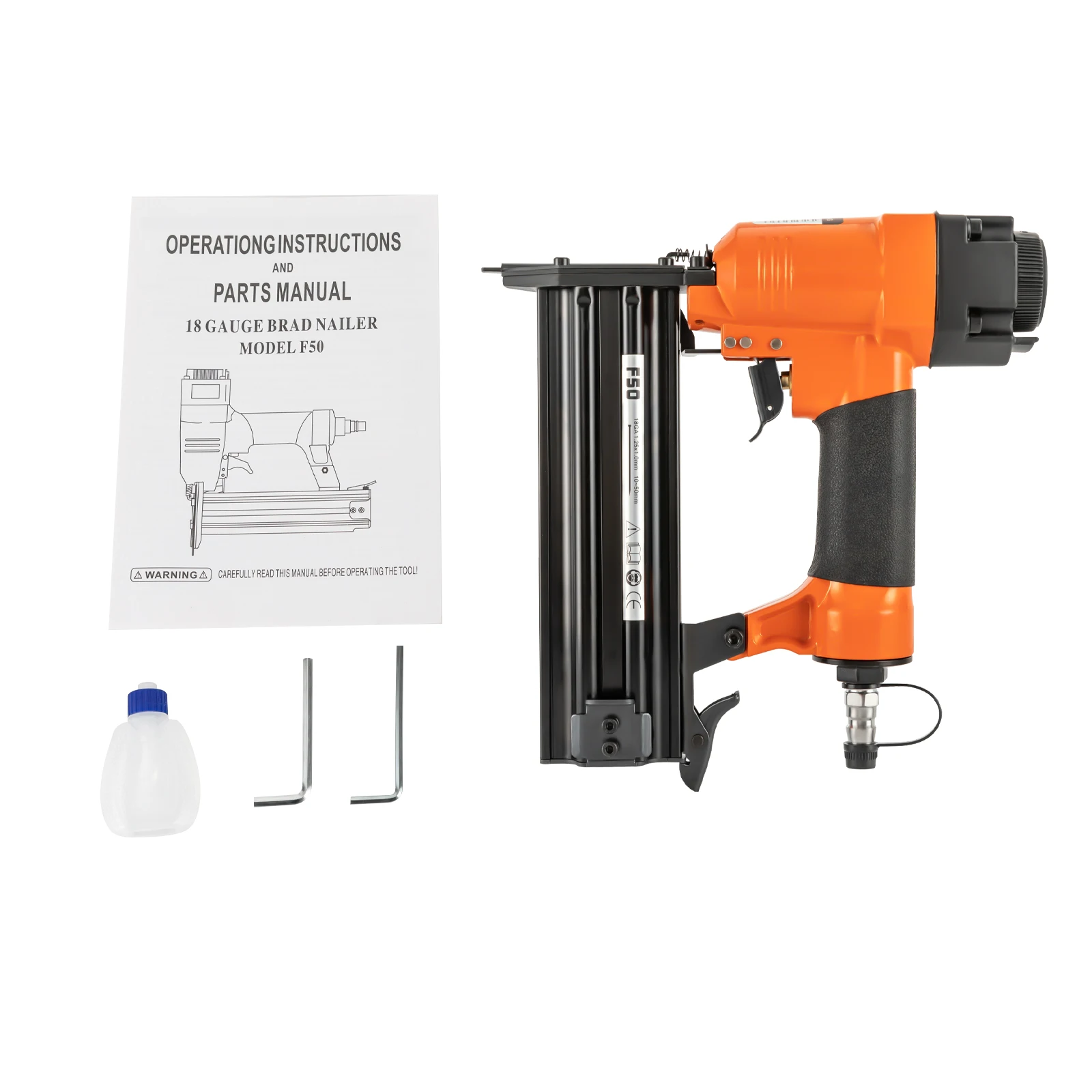 18GA Pneumatischer Bradnagler mit 360°-Drehfunktion ° Abluft-Mikro-Pin-Nagler Nagelpistole Holzbearbeitungswerkzeug für Schreiner und Profi-Dekorateure – Detail 13