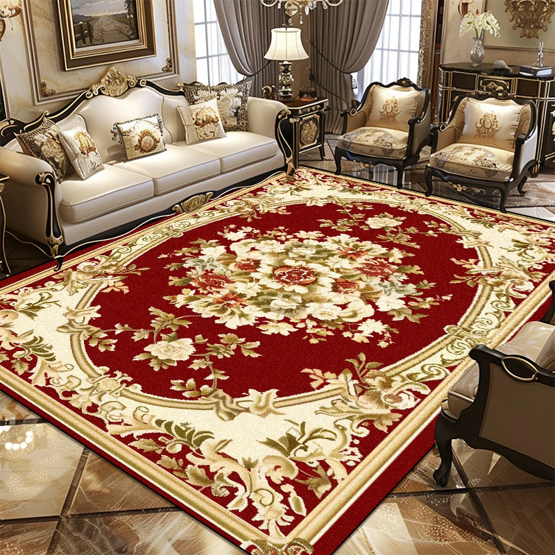 Luxury European Big Size Carpet Living Room Decoration Home Rug Non-slip Lounge Cloakroom Bedroom Rugs Comfortable Soft Door Mat 3