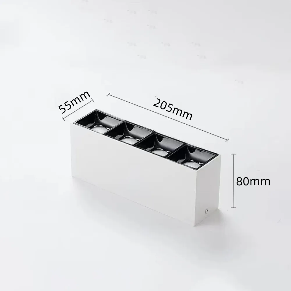 LED dimmable quadrate downlight Room decoration led light Surface mounted spotlight ceiling light Kitchen Indoor lightingW