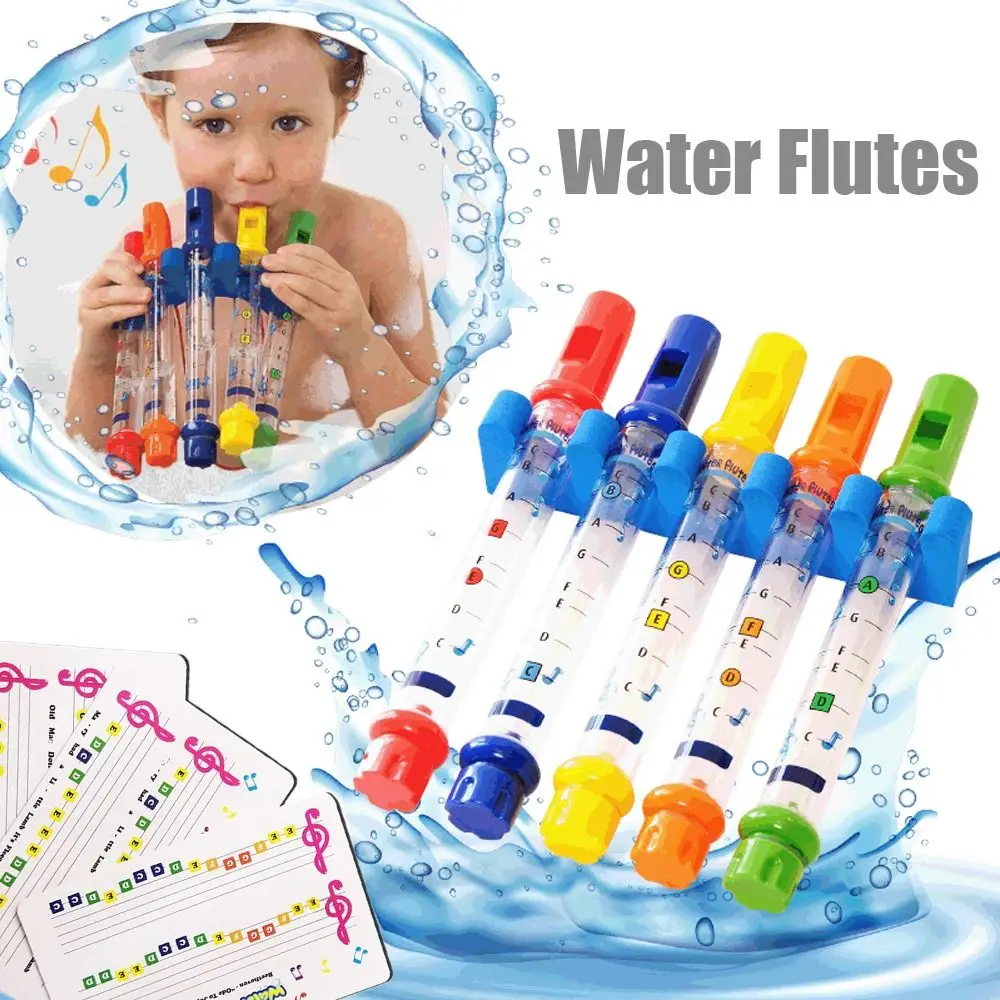 Musical instruments Gifts Preschool Educational Fun Playing Kids Whistle Whistling Tube Bath Water Flutes Bathing Toys