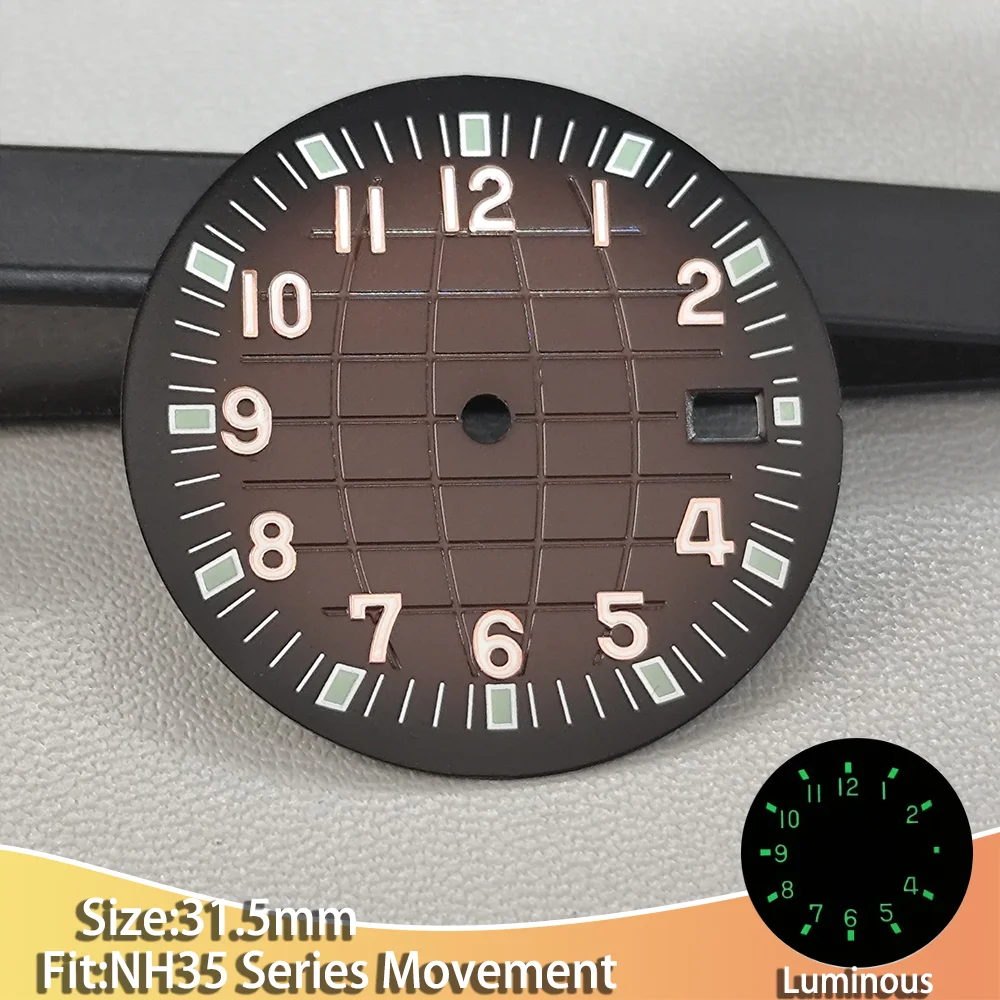 NH 35 31.5mm Dials Men's Watch Suitable for NH35 Series Movement Watches Luminous Function New Multi-color Dials Accessories