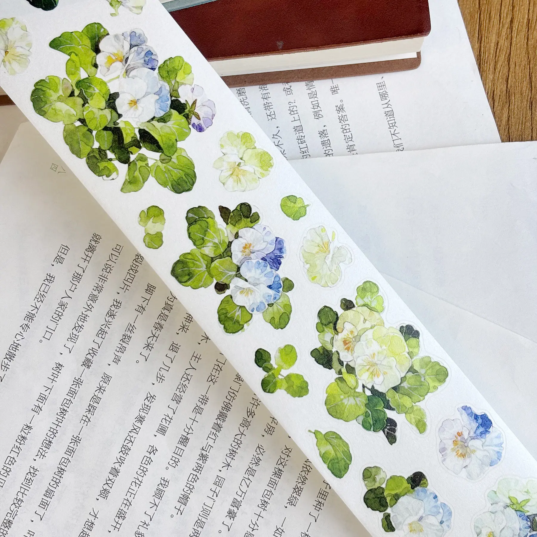 3.26 저널 테이프 작은 신선한 레트로 스타일 꽃무늬 장식 및 종이 저널 스티커 재료 Sm