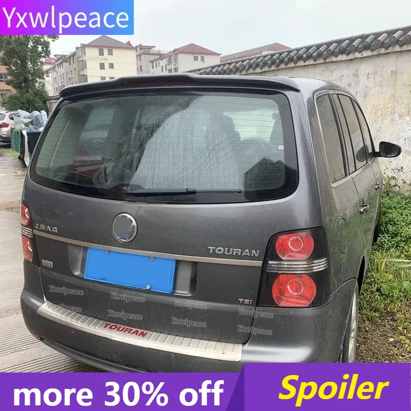 

For Volkswagen Touran 2008-2015 ABS Plastic Car Rear Wing Trim Unpainted Color Trunk Lip Wing Rear Roof Spoiler