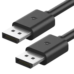 High - Quality Gold - Plated DisplayPort to DisplayPort Cable - 1.5M Male to Male for Exceptional Sound & Visual Experience (1.5m)