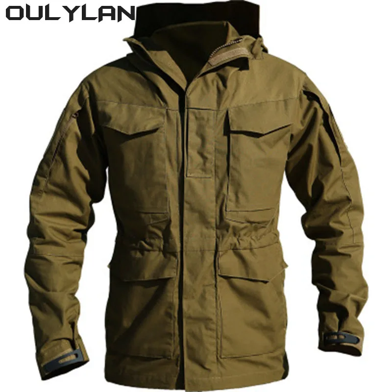 

Mid length M65 Battlefield Charge Coat Workwea Outdoor Tactical Coat Men's Jackets Autumn/Winter Waterproof Windbreaker