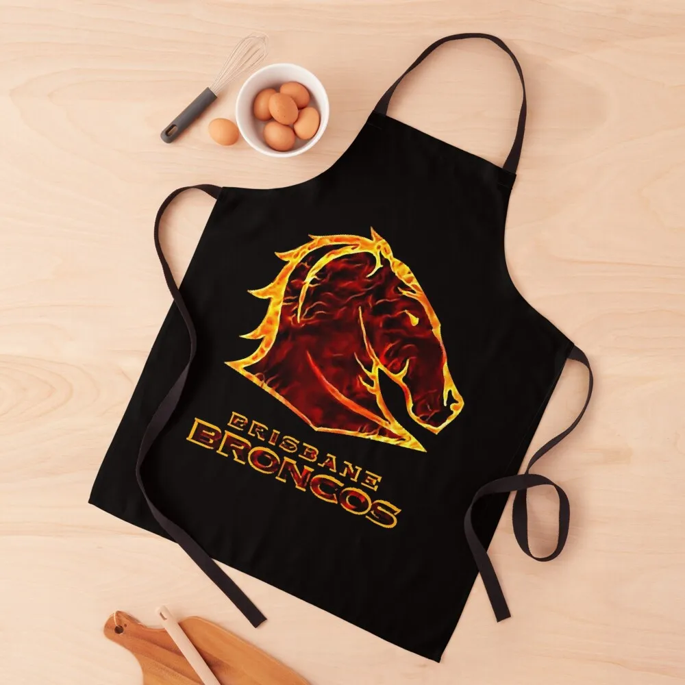 

Broncos (On Fire Edition) Apron for women with pocket Cooking For Nail Stylist Apron